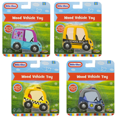 Little Tikes Wooden Vehicle Toy – Random Style (BRIO-Compatible)
