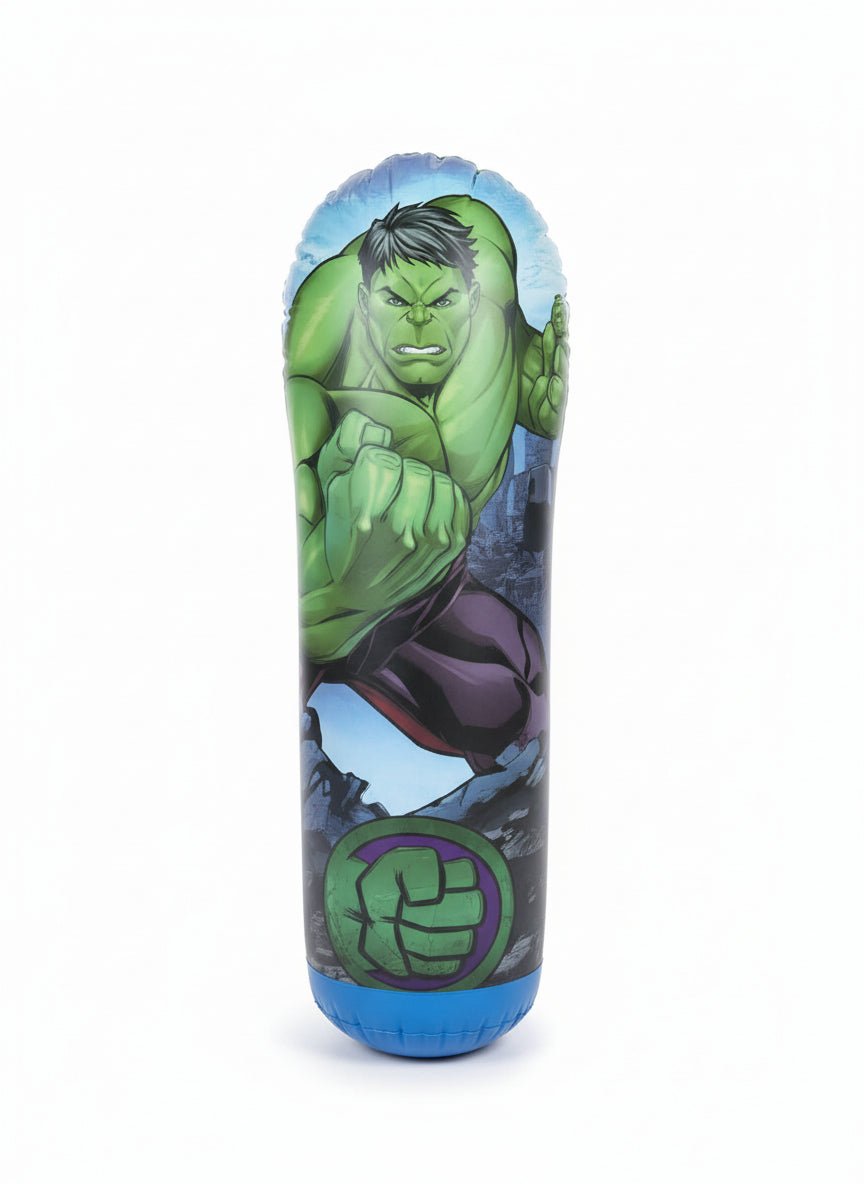 Marvel Avengers Hulk Inflatable Bop Bag – 34.5" Punching Bag Toy with Weighted Base - Lion Wholesale