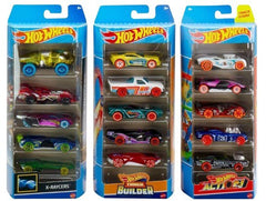 Hot Wheels 15-pack of 1:64 scale cars, randomly selected from HW City,X-Raycers, or Track Pack. Great for collectors or kids.