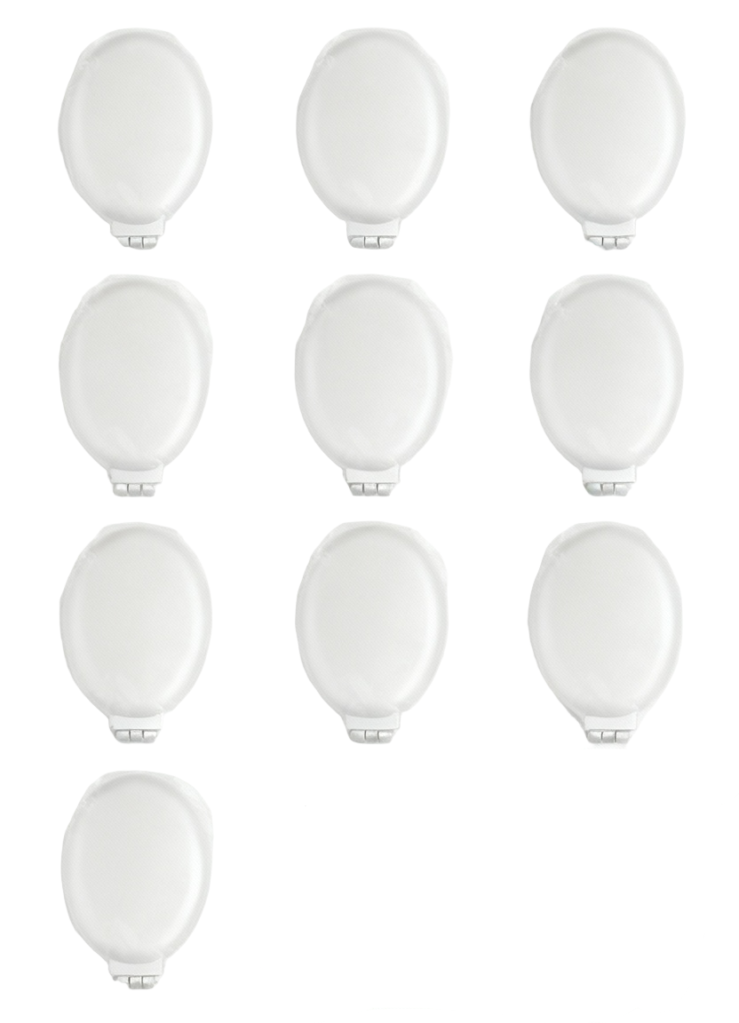 10 Pack of Silver compacts mirror w/ Brush on a white background