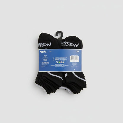 Mossimo Kids Quarter Socks, 20-Pair Pack, Sizes 6–8 | Shoebox Bulk - Lion Wholesale