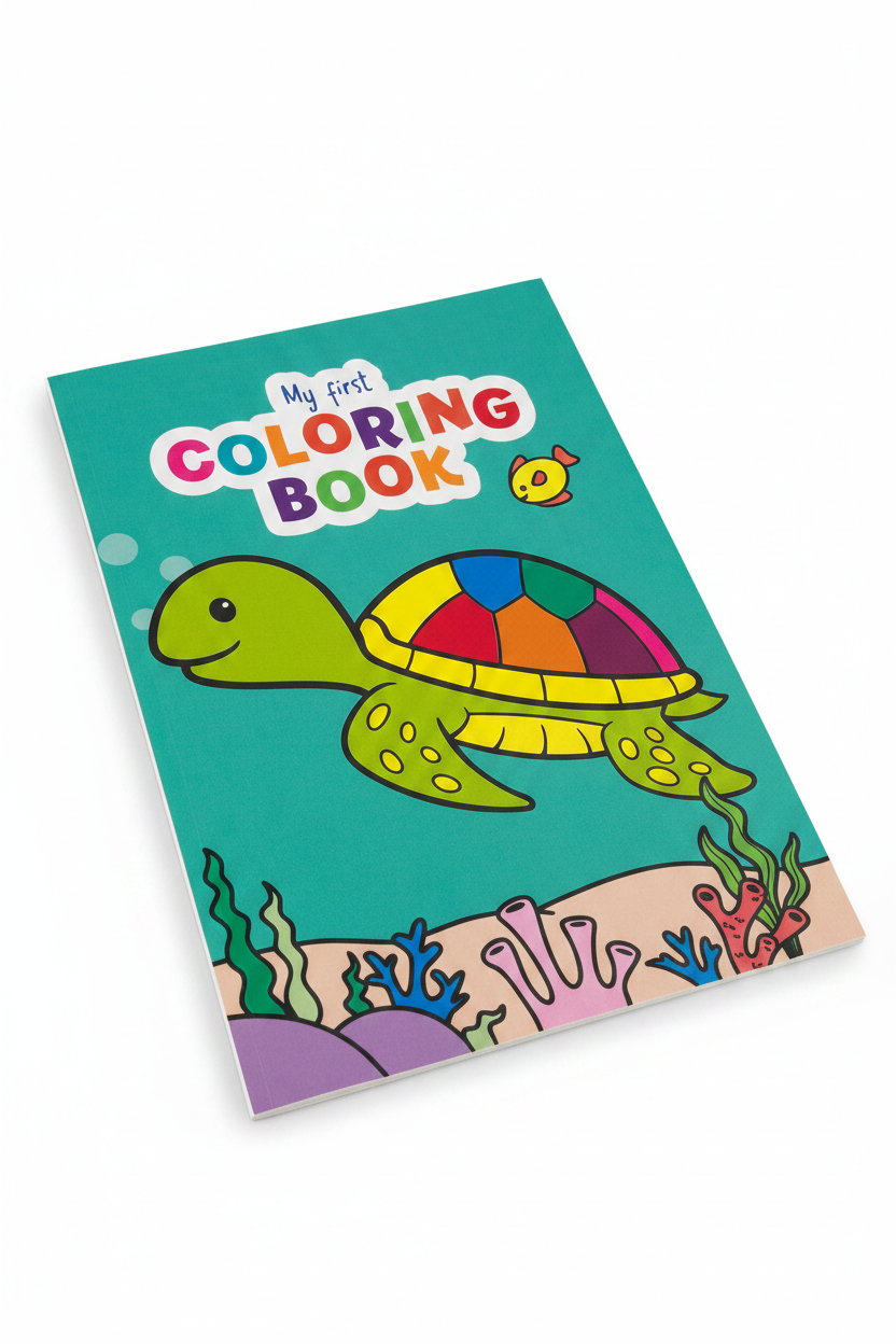 My First Coloring Book - Sea Turtle Cover