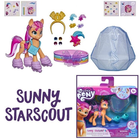 My Little Pony Crystal Adventure – Sunny Starscout 3” Figure with Accessories - Lion Wholesale