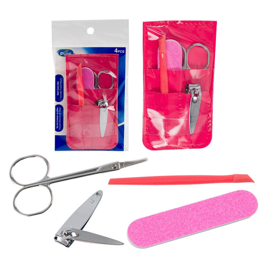 Nail Care Set - All Pure 4pc maintain healthy, beautiful nails - Lion Wholesale
