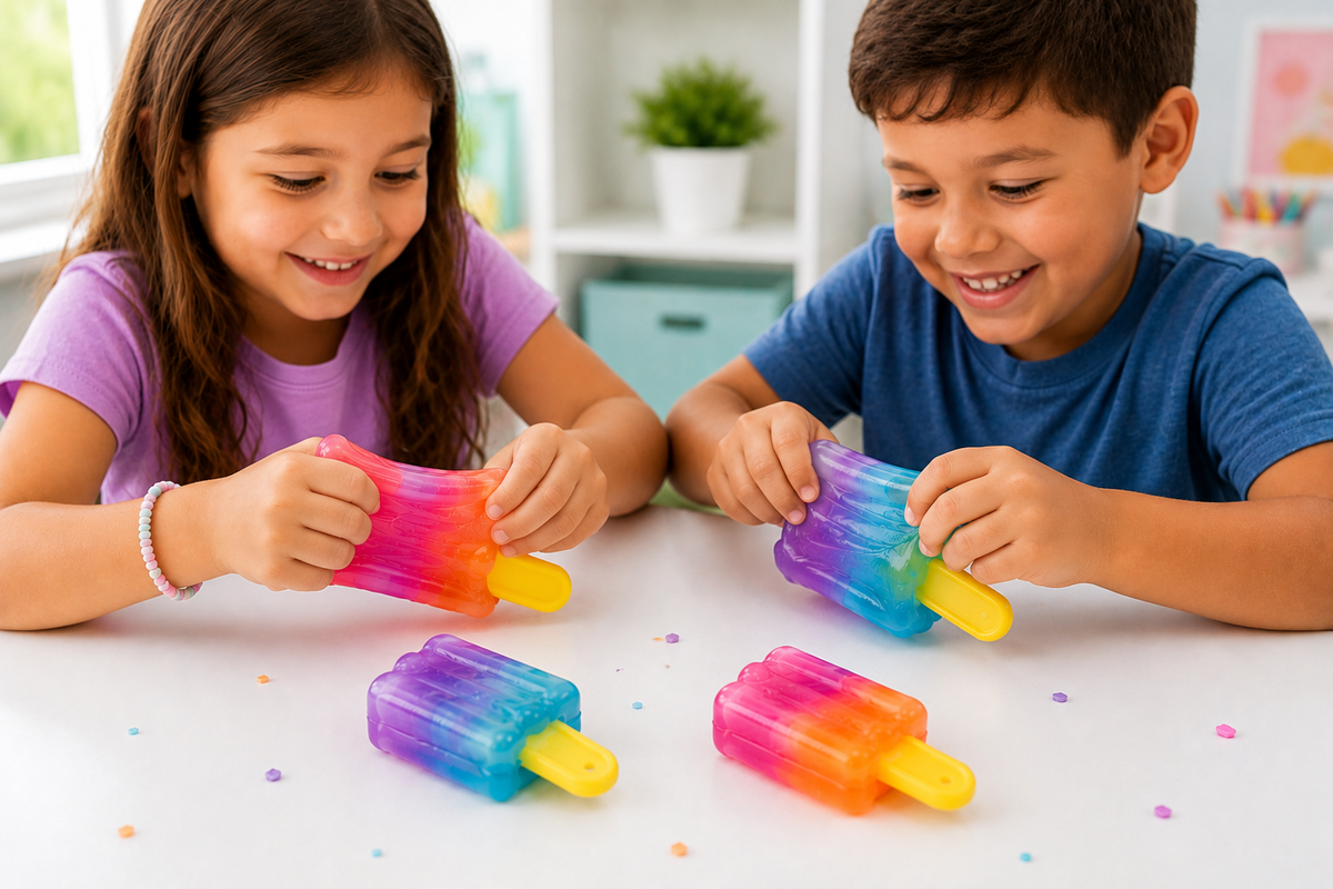 Nice-Sicle Taba Squish Popsicle | Stress Relief Fidget Squishy Toy - Lion Wholesale