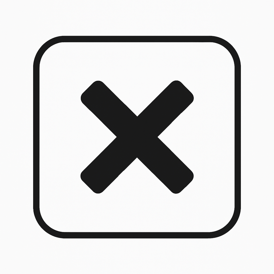 Cancel order icon