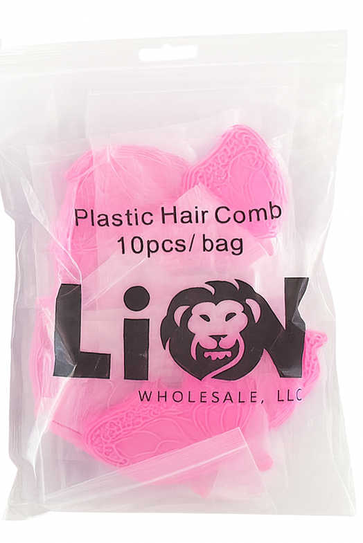 10 Pk Pink Butterfly shaped mirror compacts in a plastic bag on a white background