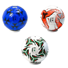 Premium PVC Size 4 Soccer Ball – with Pump & Needles (Rolled and Rubber banded: OCC Shoebox Ready) - Lion Wholesale