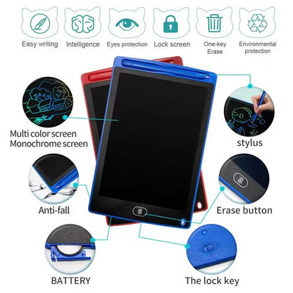 LCD Writing Tablet Assorted Colors 8.5 inch