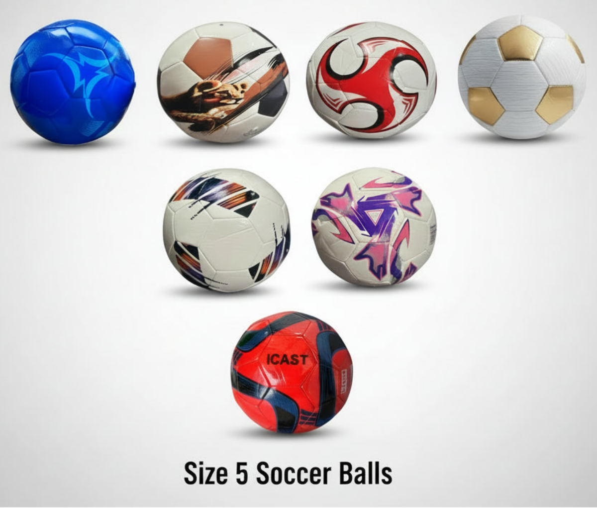  Premium Size 5 & 3 Soccer Ball Collection - Durable, High - Performance Balls - Lion Wholesale