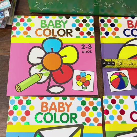 baby color books measured