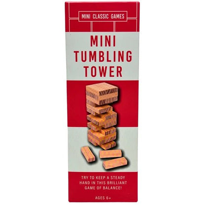 Professor Puzzle Mini Wooden Tumbling Tower Game, 45 Blocks | Shoebox Gift - Lion Wholesale