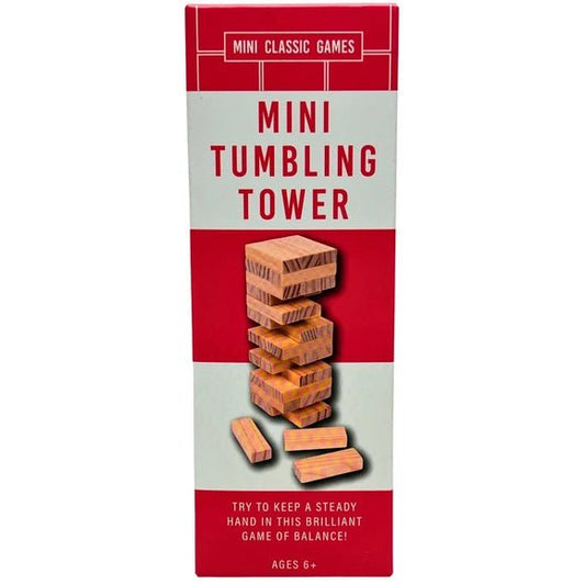 Professor Puzzle Mini Wooden Tumbling Tower Game, 45 Blocks | Shoebox Gift - Lion Wholesale