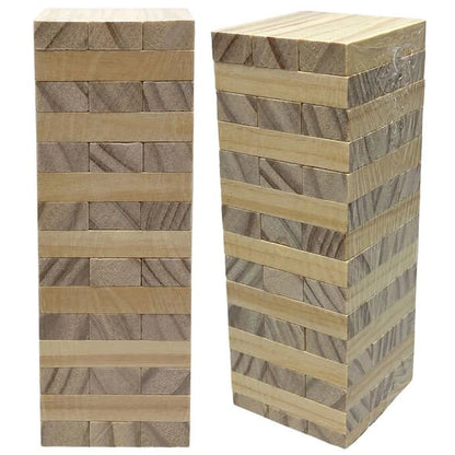 Professor Puzzle Mini Wooden Tumbling Tower Game, 45 Blocks | Shoebox Gift - Lion Wholesale