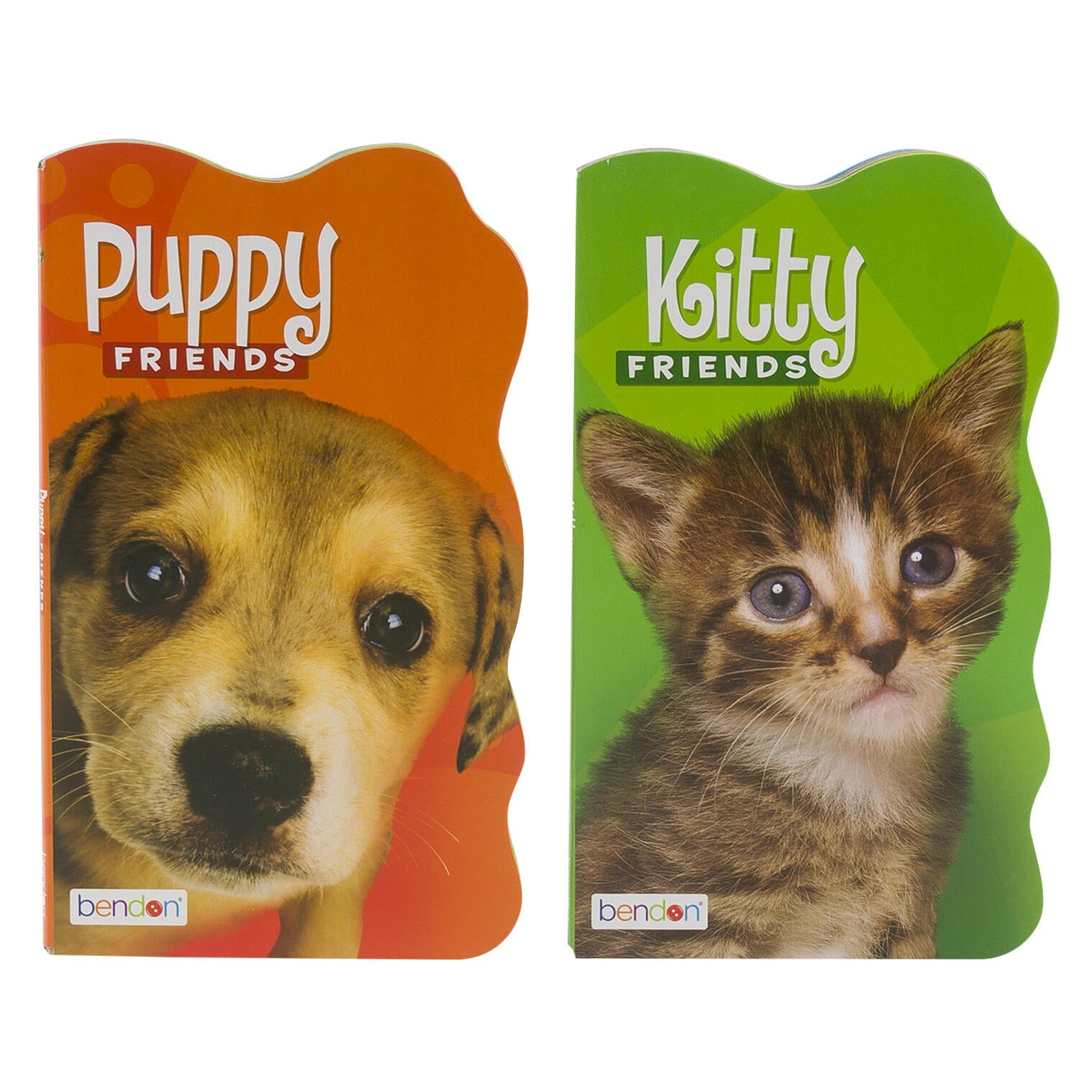 Puppy & Kitty Friends Board Book for Toddlers — 10 Pages Both books (5" × 8.5") by Bendon - Lion Wholesale