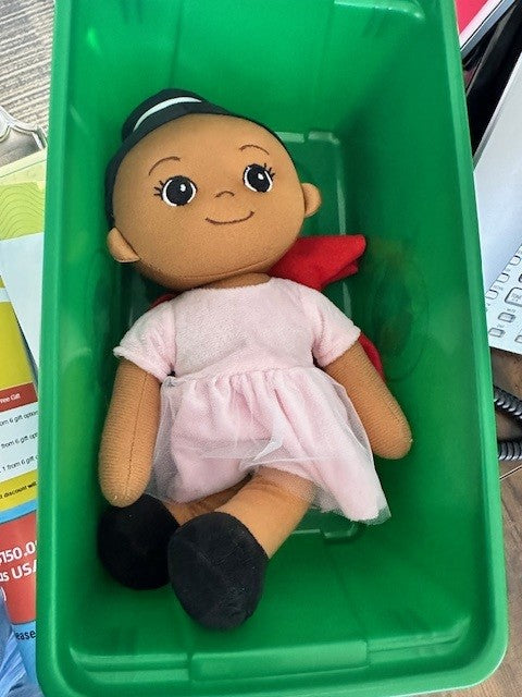 Josephine the 14" Ballerina Rag Doll – Pink Ballet Dress, Black Shoes (Soft Plush)