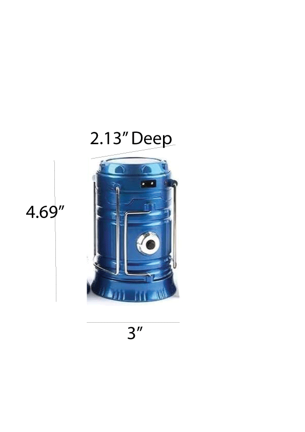 Rechargeable Solar Camping Lantern with Flashlight - Lion Wholesale