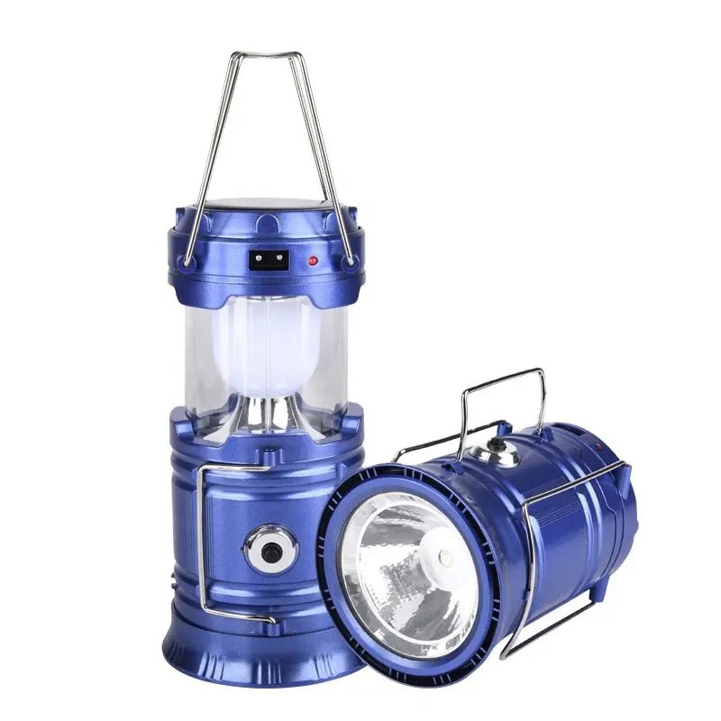Rechargeable Solar Camping Lantern with Flashlight (sold individually) - Lion Wholesale