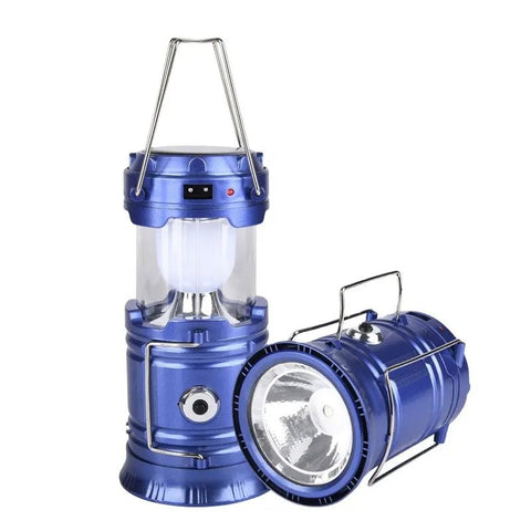 Rechargeable Solar Camping Lantern with Flashlight (sold individually) - Lion Wholesale