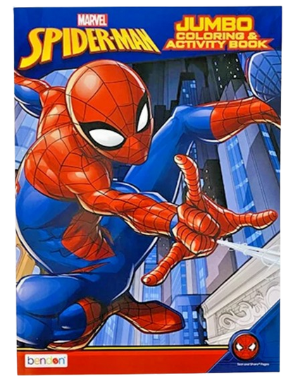 Spider-Man 64-Page Jumbo Coloring & Activity Book – Licensed Marvel Kids Book