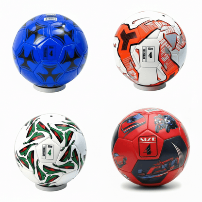 Size 4 PVC Kids Soccer Ball with Pump & 2 Needles - Lion Wholesale