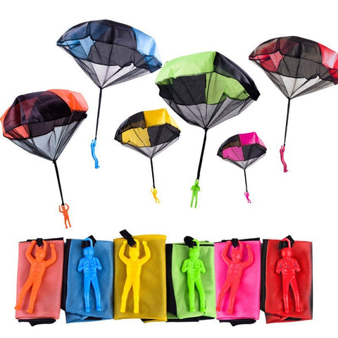 Sky Jumper Parachute Guys: 4 - Inch Hand Throw Parachute Toys for Kids(sold individually ) - Lion Wholesale