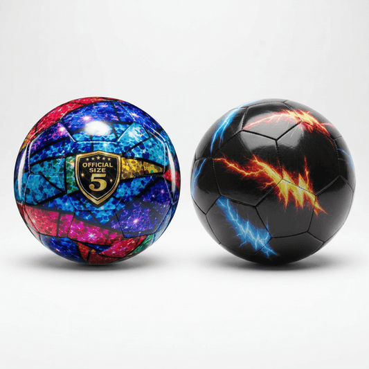 Soccer Ball Specialty Print Premium Size 5 PU |Includes Pump & 2 Needles -Pre-Rolled For Shoeboxes (Sold individually) - Lion Wholesale