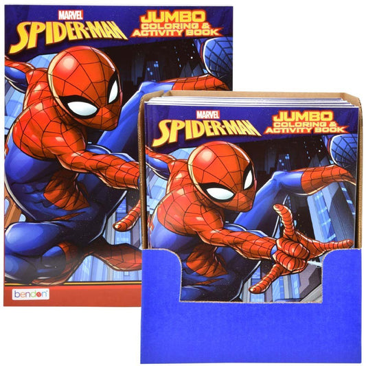 Spider - Man 64 - Page Jumbo Coloring & Activity Book – Licensed Marvel Kids Book - Lion Wholesale