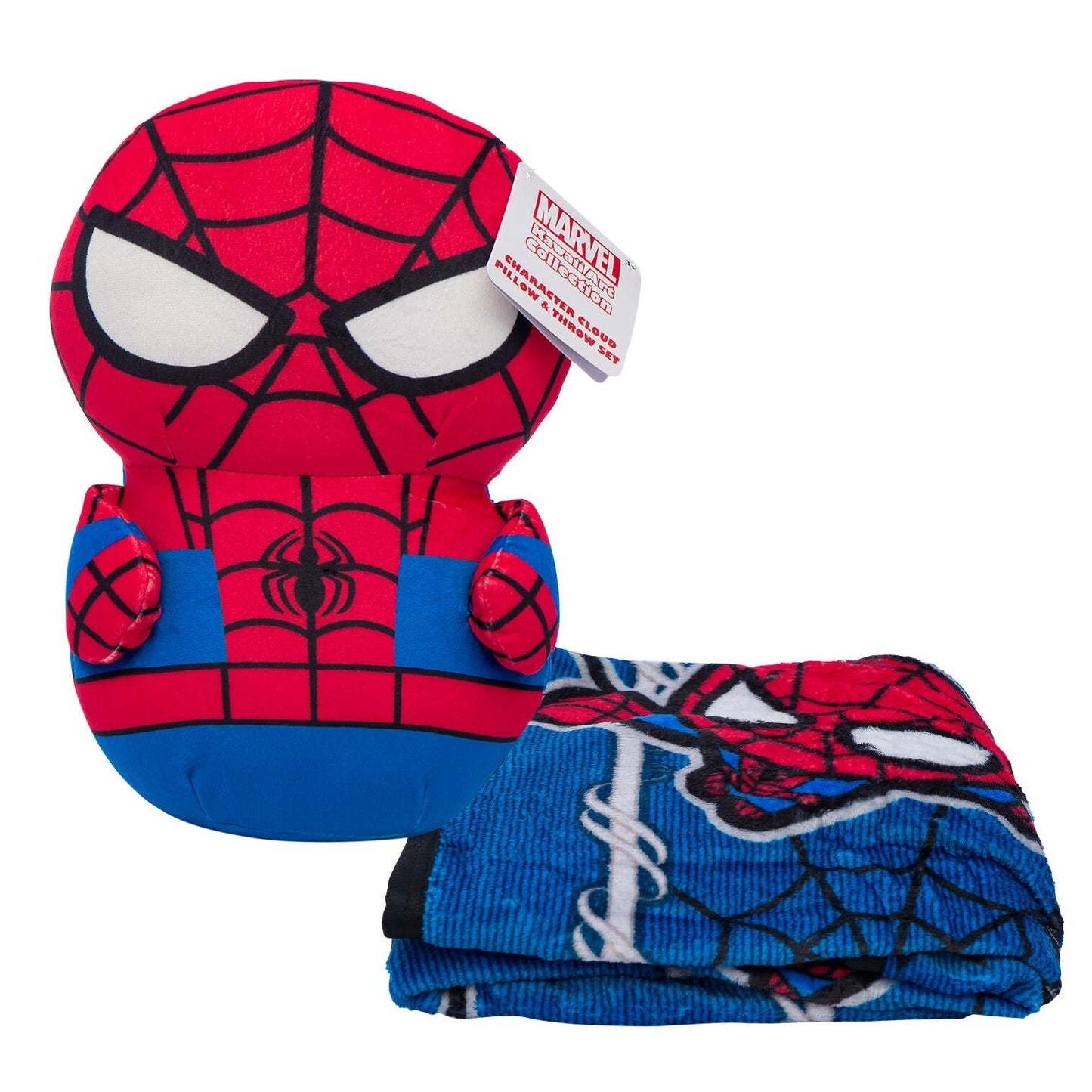 Spider - Man Character Cloud Pillow & Throw Set – 2 - Piece Kids Comfort Set - Lion Wholesale
