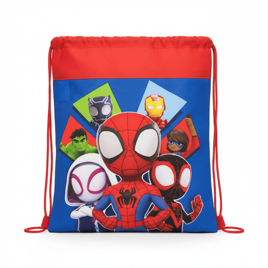 Spidey & Friends Non-Woven Sling Bag with Hangtag | 11" x 14" - Lion Wholesale