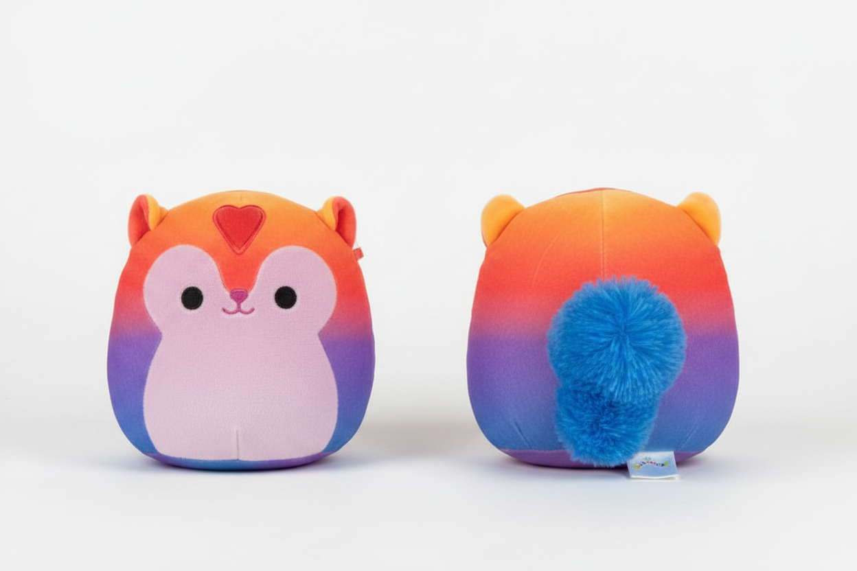 Squirrel Squishmallow Front and Back
