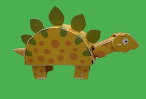 Stegosaurus 3D Puzzle |Fits Perfectly In The Bottom of a Shoebox! - Lion Wholesale