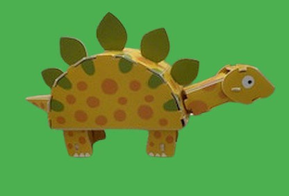 Stegosaurus 3D Puzzle |Fits Perfectly In The Bottom of a Shoebox! - Lion Wholesale