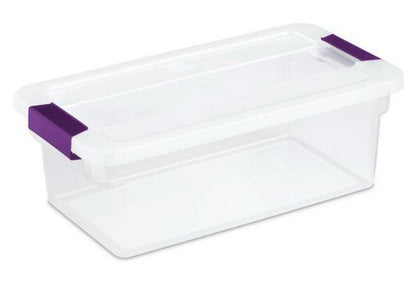 Sterilite - 1751 - 6 Qt. ClearView™ Latch Box Sweet Plumb | A Gift to Hold Gifts! - Lion Wholesale