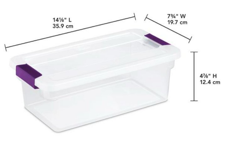 Sterilite - 1751 - 6 Qt. ClearView™ Latch Box Sweet Plumb | A Gift to Hold Gifts! - Lion Wholesale