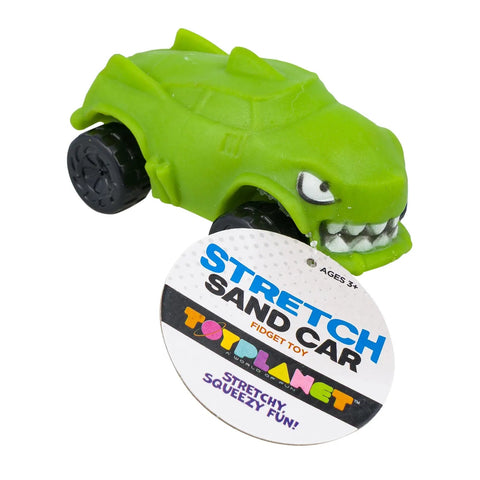 Stretch Sand Car – Stretchy Squeezy Toy - Random Asst. Sold Individually - Lion Wholesale