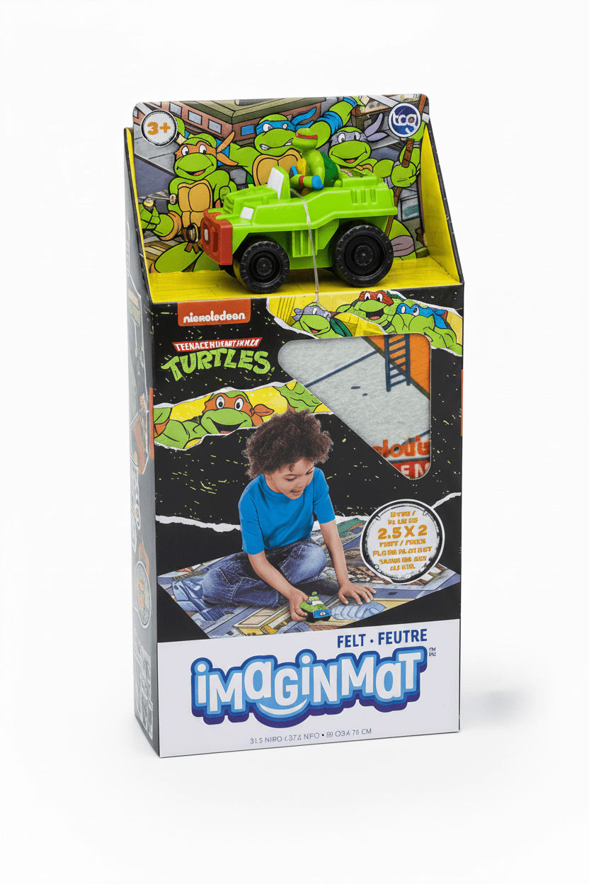 Teenage Mutant Ninja Turtles ImaginMat Set with Monster Truck Vehicle - Lion Wholesale