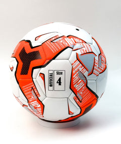 Thick PVC Size 4 Soccer Ball – Includes Pump & 2 Needles (Rolled, Shoebox Ready) - Lion Wholesale