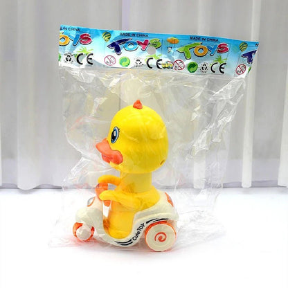 Toy Car Press - type Yellow Duck Motorcycle (sold individually) - Lion Wholesale