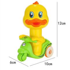 Toy Car Press-type Yellow Duck Motorcycle(Pre-Order Now! Product due in April) - Lion Wholesale
