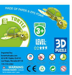 Turtle 3D Puzzle - Lion Wholesale