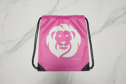 Versatile Drawstring Backpack - Durable 13.39" x 16.54" Polyester Gym Bag(sold individually) - Lion Wholesale
