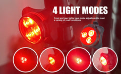 Versatile USB Rechargeable Safety Lights – Perfect for Biking, Hiking, and Outdoor Adventures - Lion Wholesale