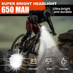 Versatile USB Rechargeable Safety Lights – Perfect for Biking, Hiking, and Outdoor Adventures - Lion Wholesale