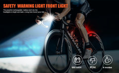 Versatile USB Rechargeable Safety Lights – Perfect for Biking, Hiking, and Outdoor Adventures - Lion Wholesale