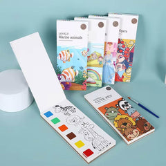 Water Color Notepads, 20 pages, 2 Paint Brushes, Perforated Tear Off Pages. - Lion Wholesale