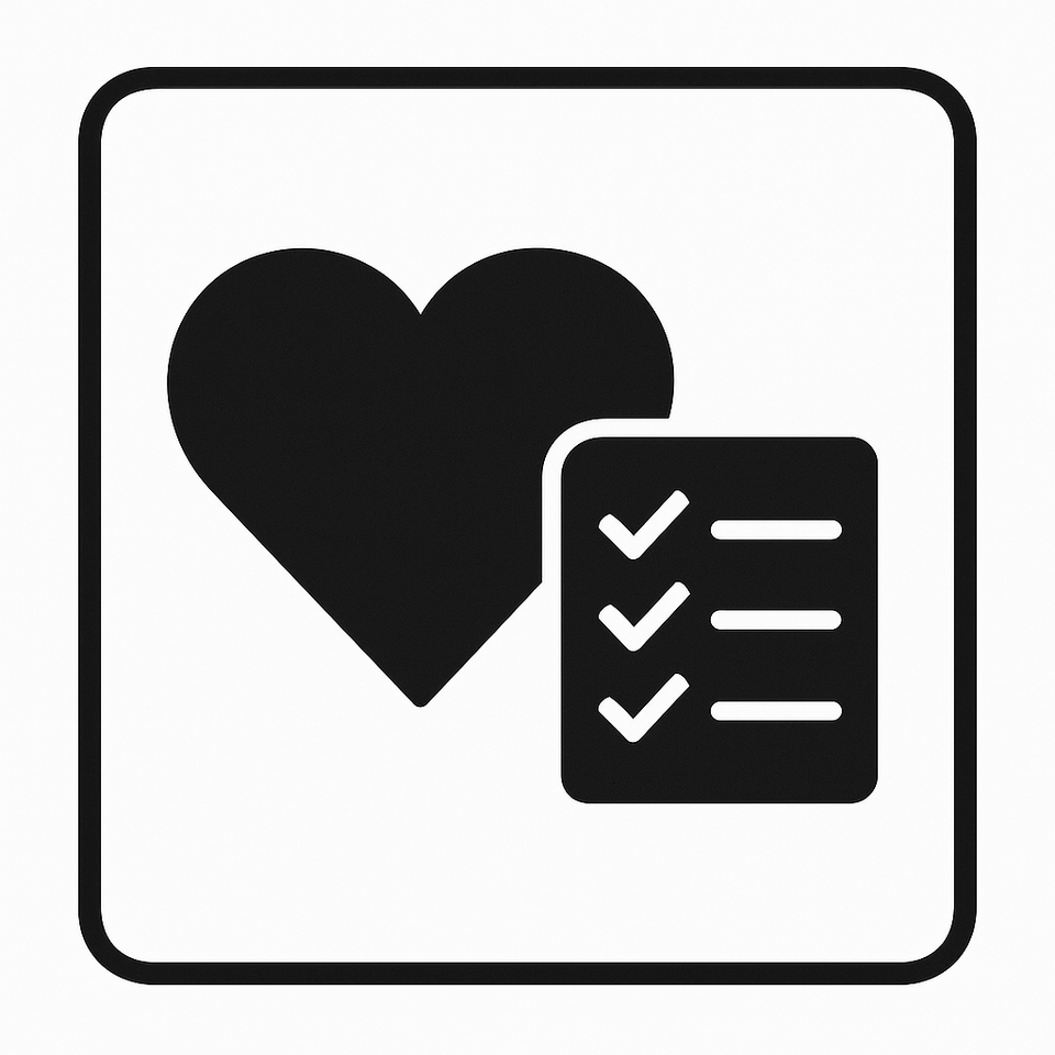 heart and checklist