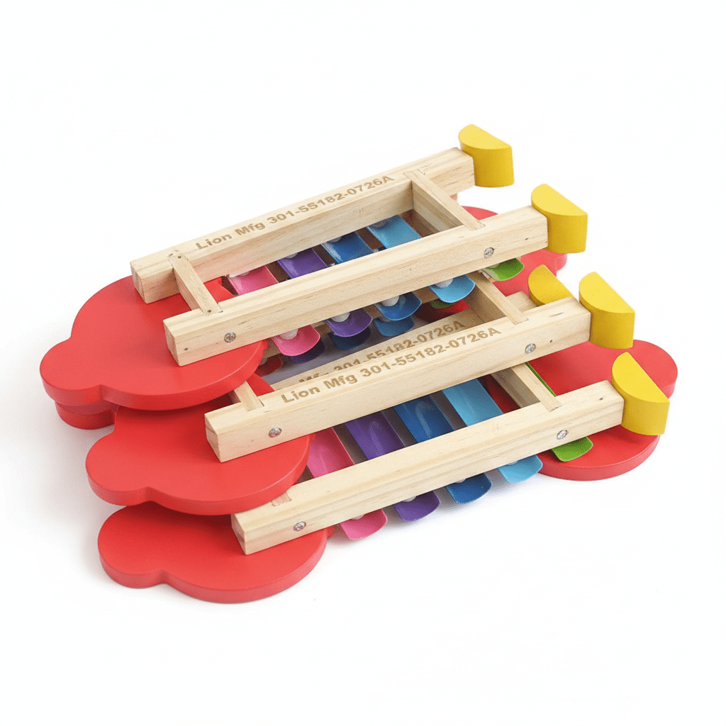 Wooden Animal Xylophone for Kids | Bulk Shoebox Gift Toy Coming in October - Lion Wholesale